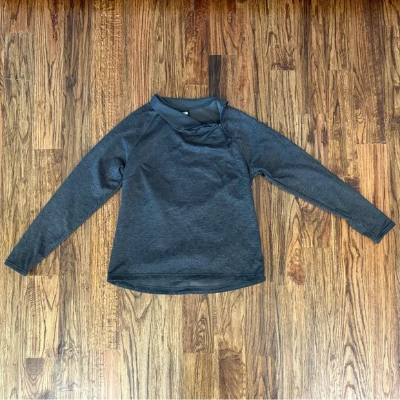 The North Face Canyonlands 1/4 zip fleece pullover, dark heather gray, large - Picture 2 of 5